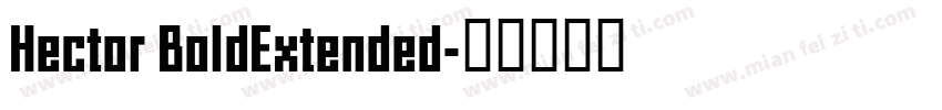 Hector BoldExtended字体转换
